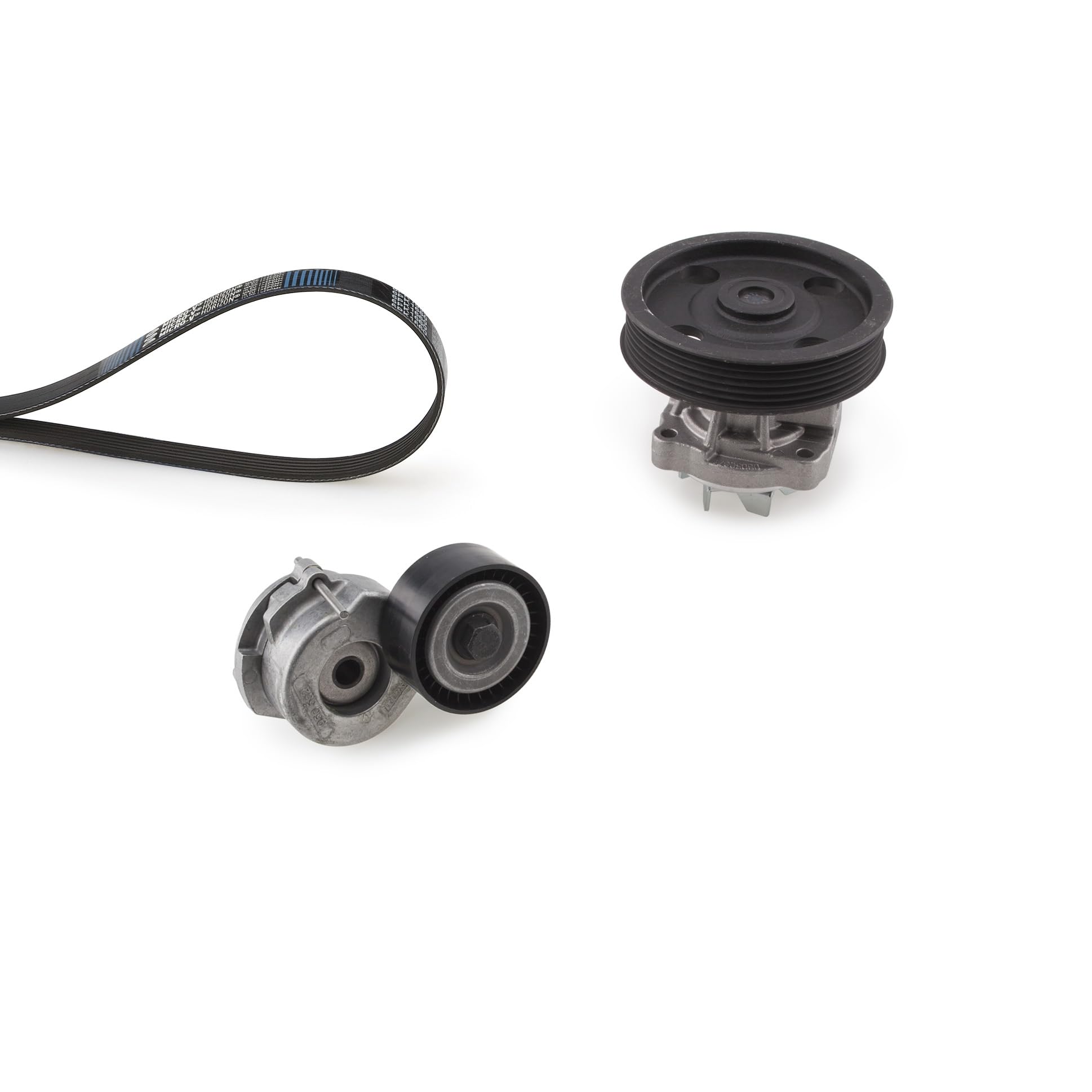 GATES KP26PK1183 Pompe à eau + kit de courroie d'accessoire avec pompe à eau Avant du véhicule noir