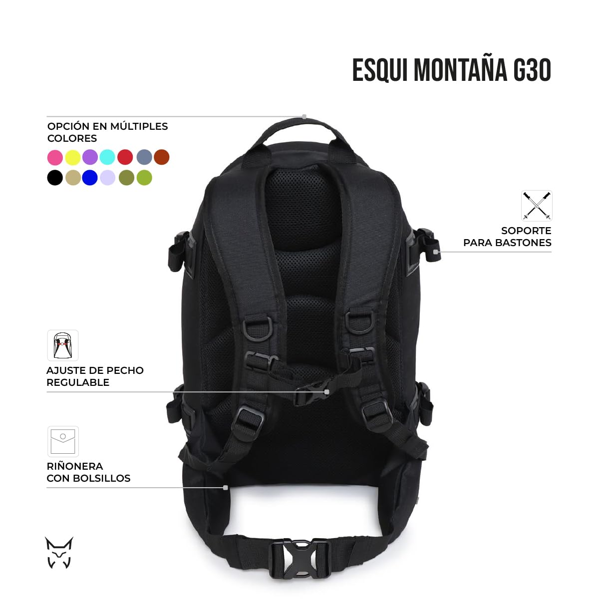ALTUS Esquí Montaña Mochila Unisex adulto (Pack de 1)