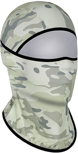 Miniatura 38 de Achiou - Pasamontañas con protección UV, seda de hielo, para hombres y mujeres, capucha para ciclismo, escalar, correr Negro,Negro