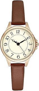 Sponsored Ad - BESTKANG Women's Fashion Leather Strap Watch Easy - Read Dial Casual Quartz Wristwatch Waterproof Watch Wom...