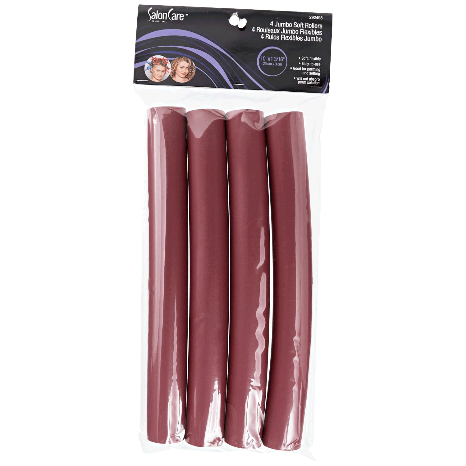 Salon Care Jumbo Soft Rollers 1 3/16 Inch