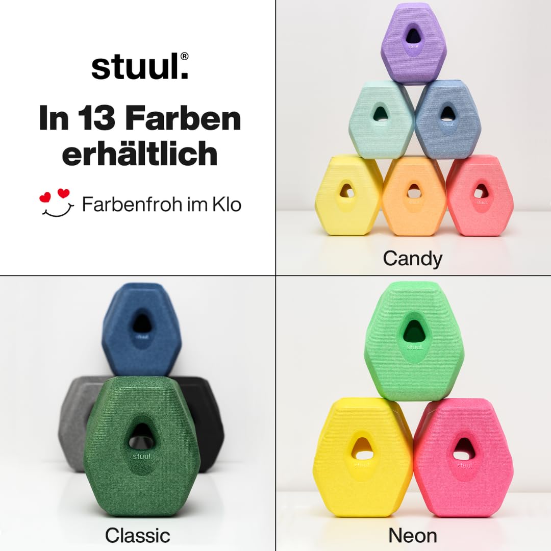 STUUL Toilettenhocker für Erwachsene - natürliche Hilfe bei Verstopfung, Hämorrhoiden & Darmbeschwerden - diskreter, moderner Klohocker - Klo & WC Hocker - Kackhocker für Erwachsene