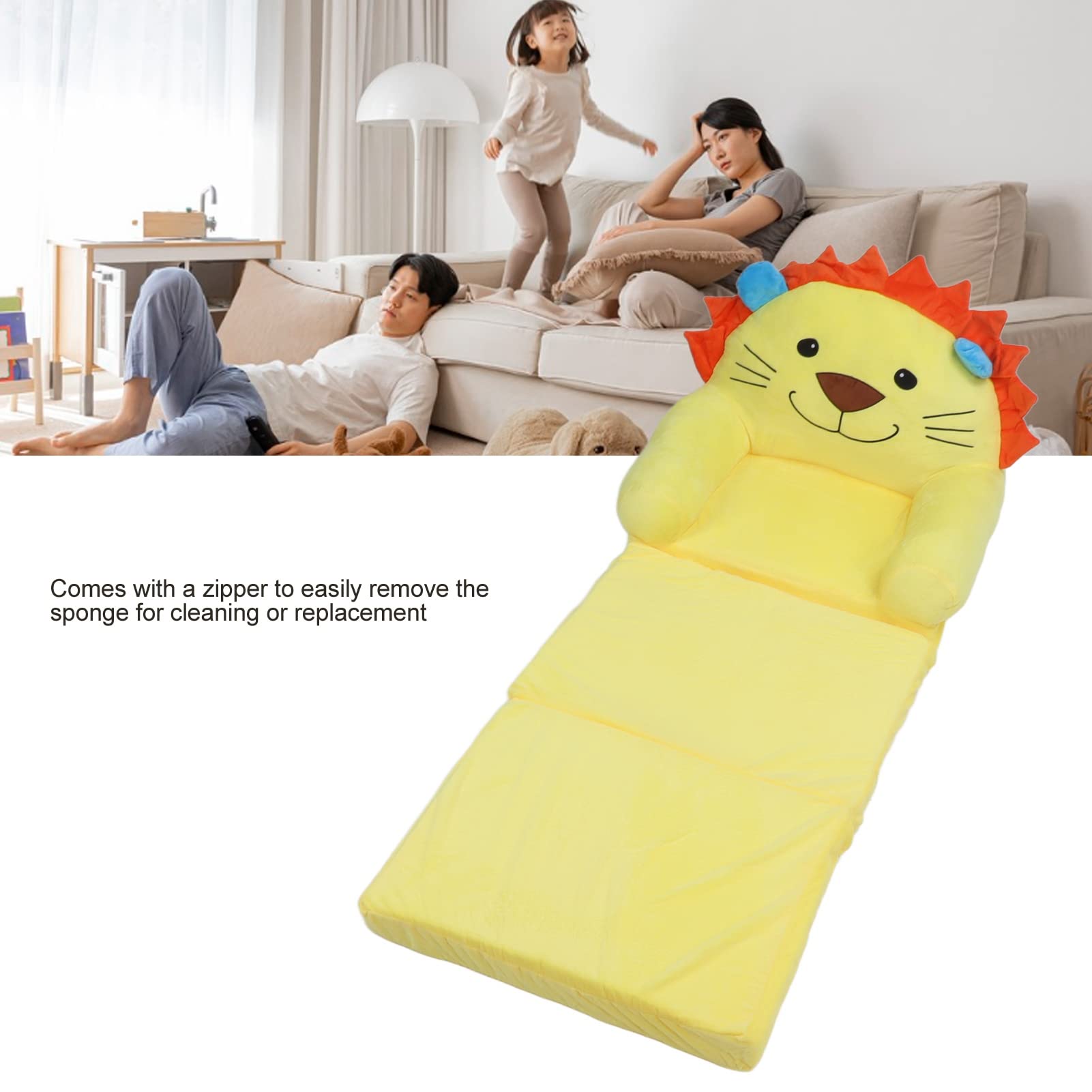 Divano Letto Pieghevole Per Bambini In Peluche - Traspirante E Multifunzionale Con Braccioli