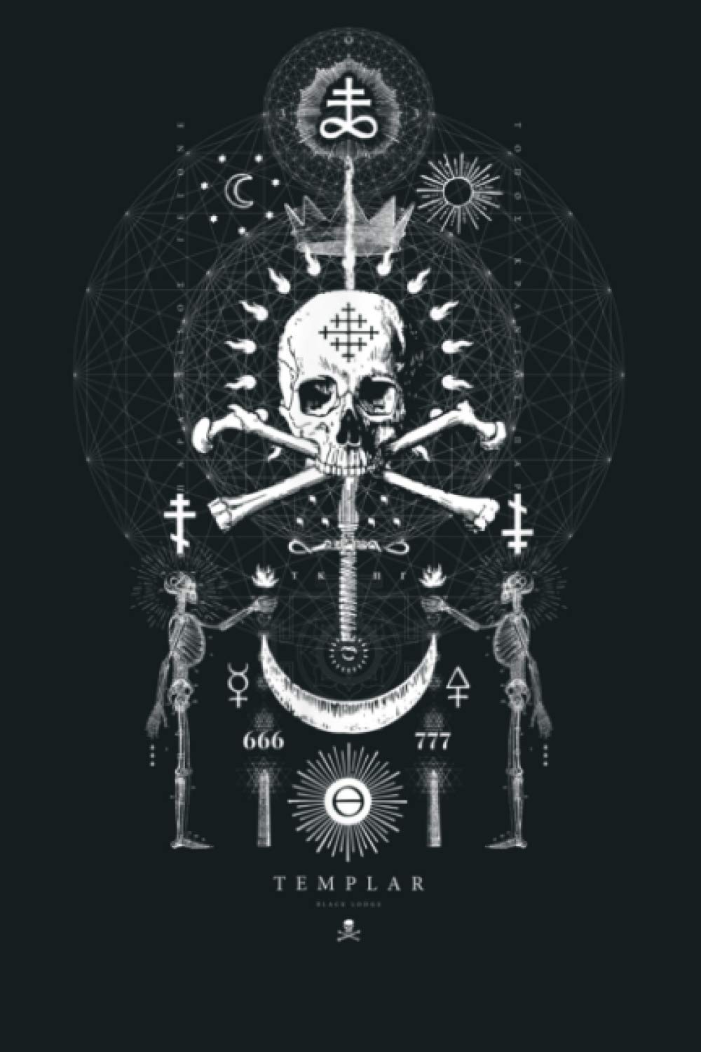 TEMPLAR Skull And Sword Occult Sacred Geometry: Notebook Planner - 6x9 inch Daily Planner Journal, To Do List Notebook, Daily Organizer, 114 Pages