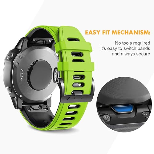 Miniatura 3 de NotoCity Compatible with Fenix 6X Watchbands Silicone Sport Watch Strap for Fenix 5X5X PlusFenix 6X ProFenix 7XFenix 3Fenix 3 HRTactixDescent MK1D2