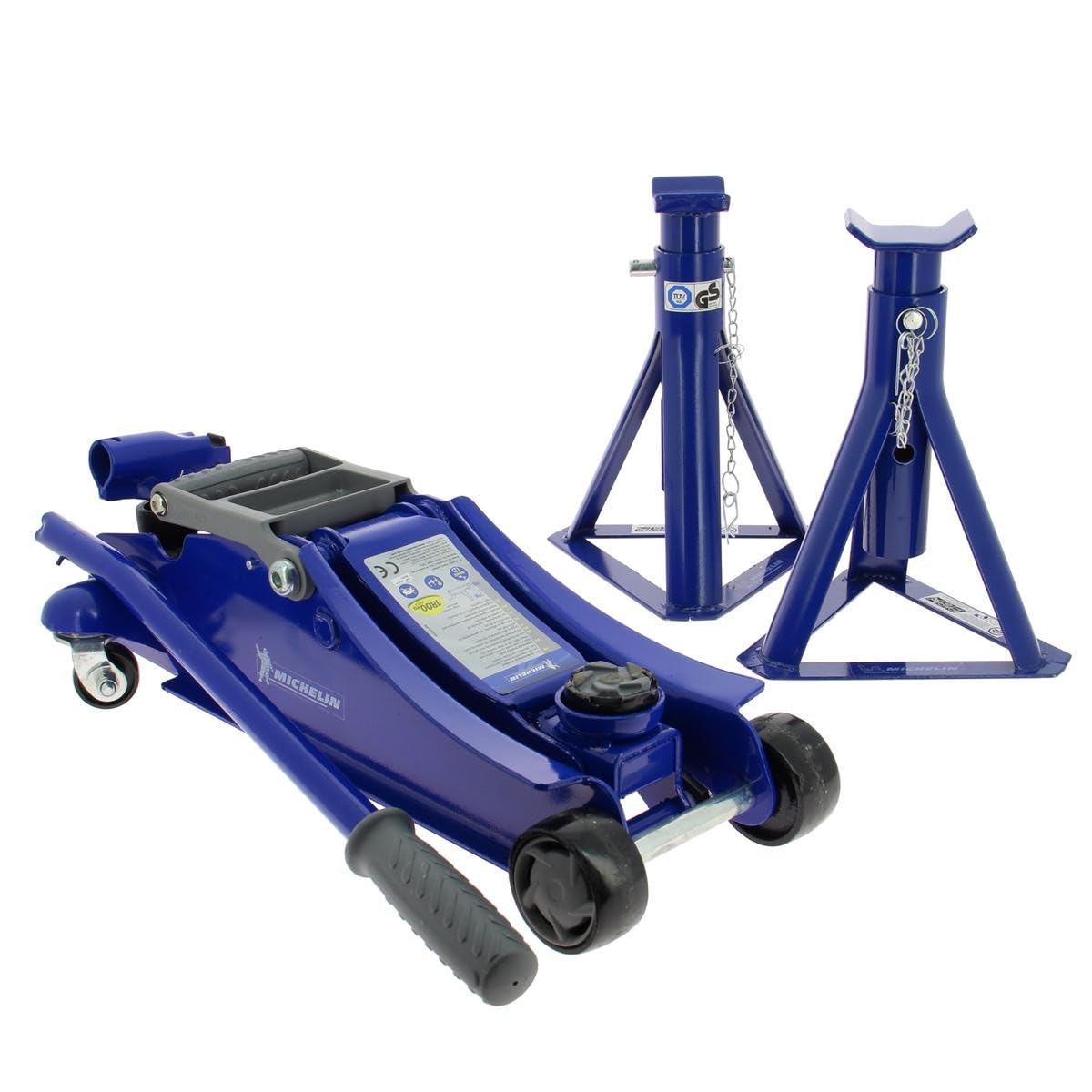 Michelin Wagenheber Rangierwagenheber Hydraulisch 1.8 (jack) t 2 (jack stands) t von 105 (jack) mm von 266 (jack stands) mm - bis 350 (jack) mm - bis 355 (jack stands) mm 009558