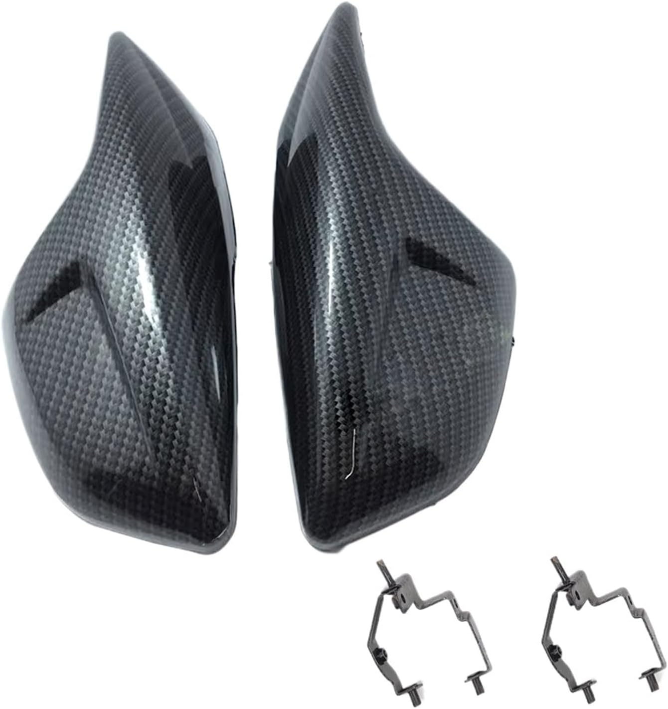 Compatible with BWS125 5S9 ZU-MA BWSR BWS FI Motorcycle Hand Guard Handguard Protector Shield(Black),Carbon Color