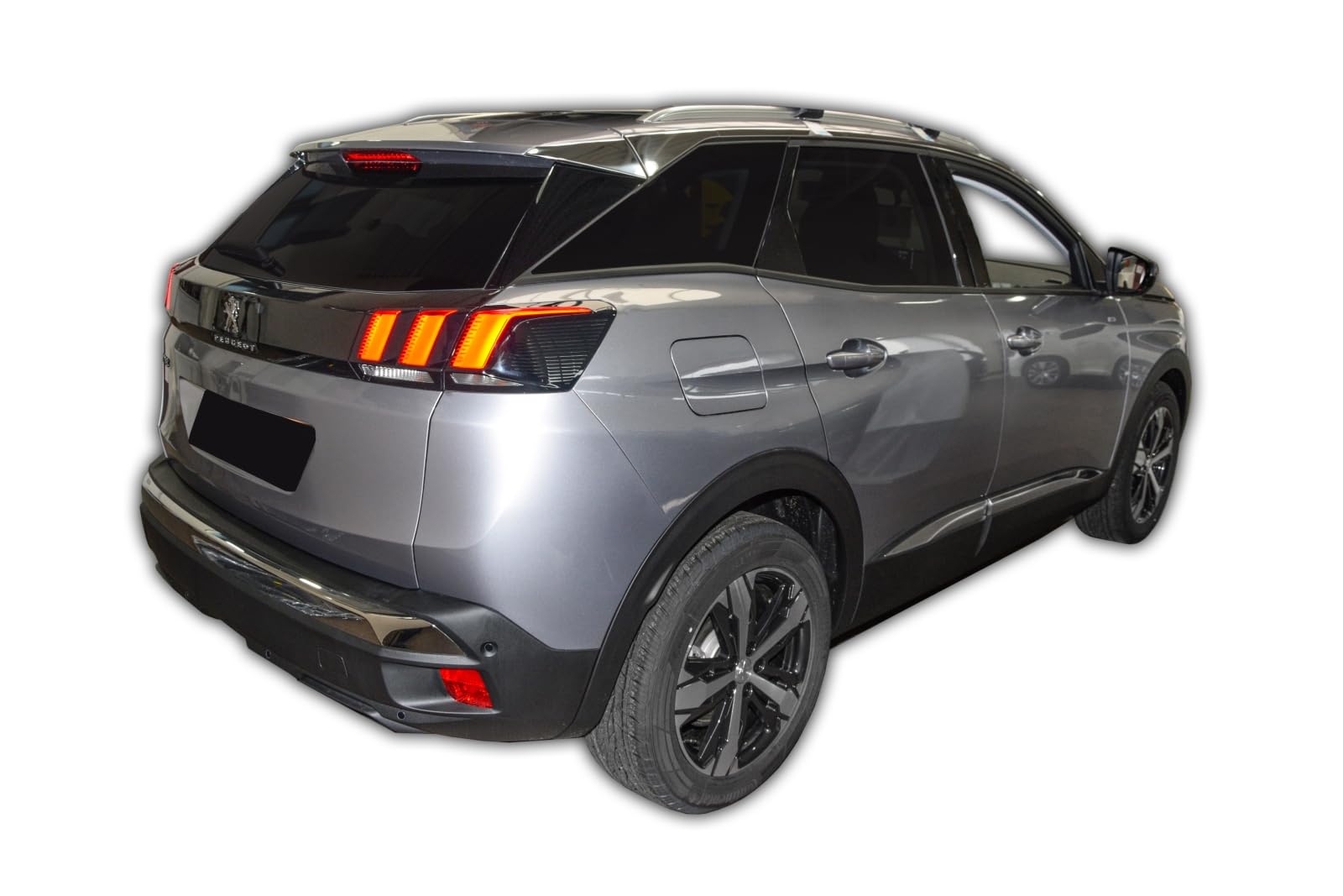 SCOUTT Tapis De Coffre sur Mesure pour Peugeot 3008 2017-2024 (Étage inférieur), Noir, Antidérapant, Bord Haut, Toutes Saisons