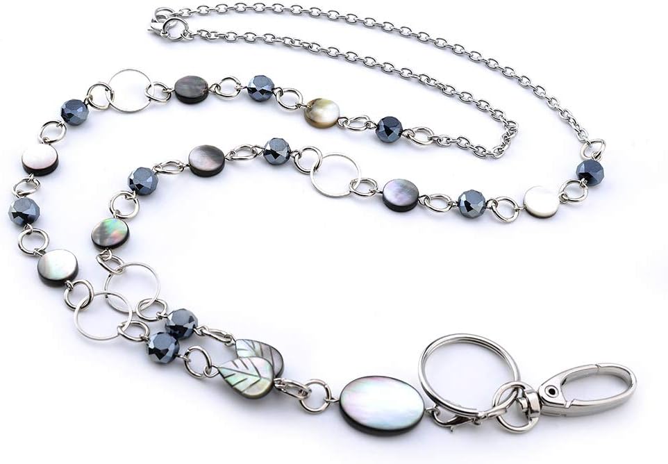 elegance Badge Lanyards ID Necklaces ID Badge Holder for,nurses and other OL Stainless steel chain