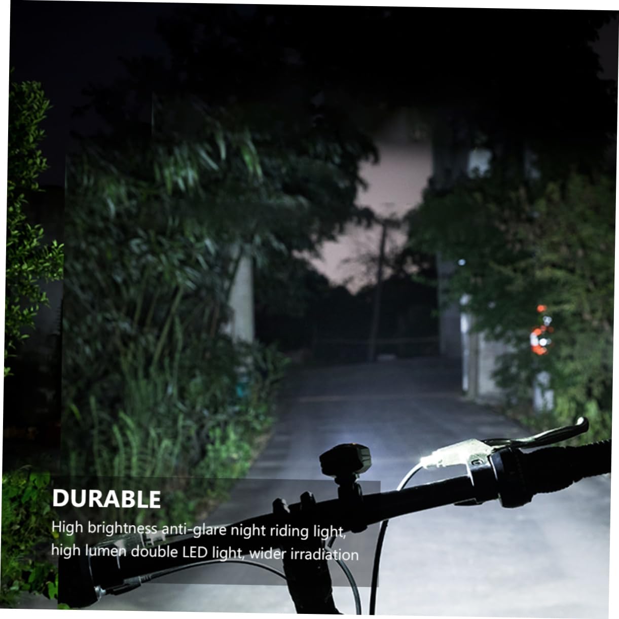 VICASKY 1Pc USB Rechargeable Bike Headlight Front Light with Battery Glare LED for Night Riding for Cycling and