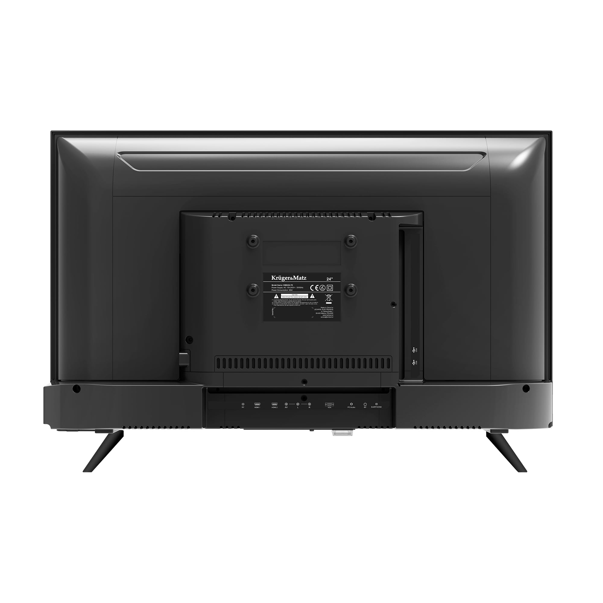 Krüger&Matz Telewizor 24" HD 60 Hz DVB-T2 H.265 HEVC 230/12V