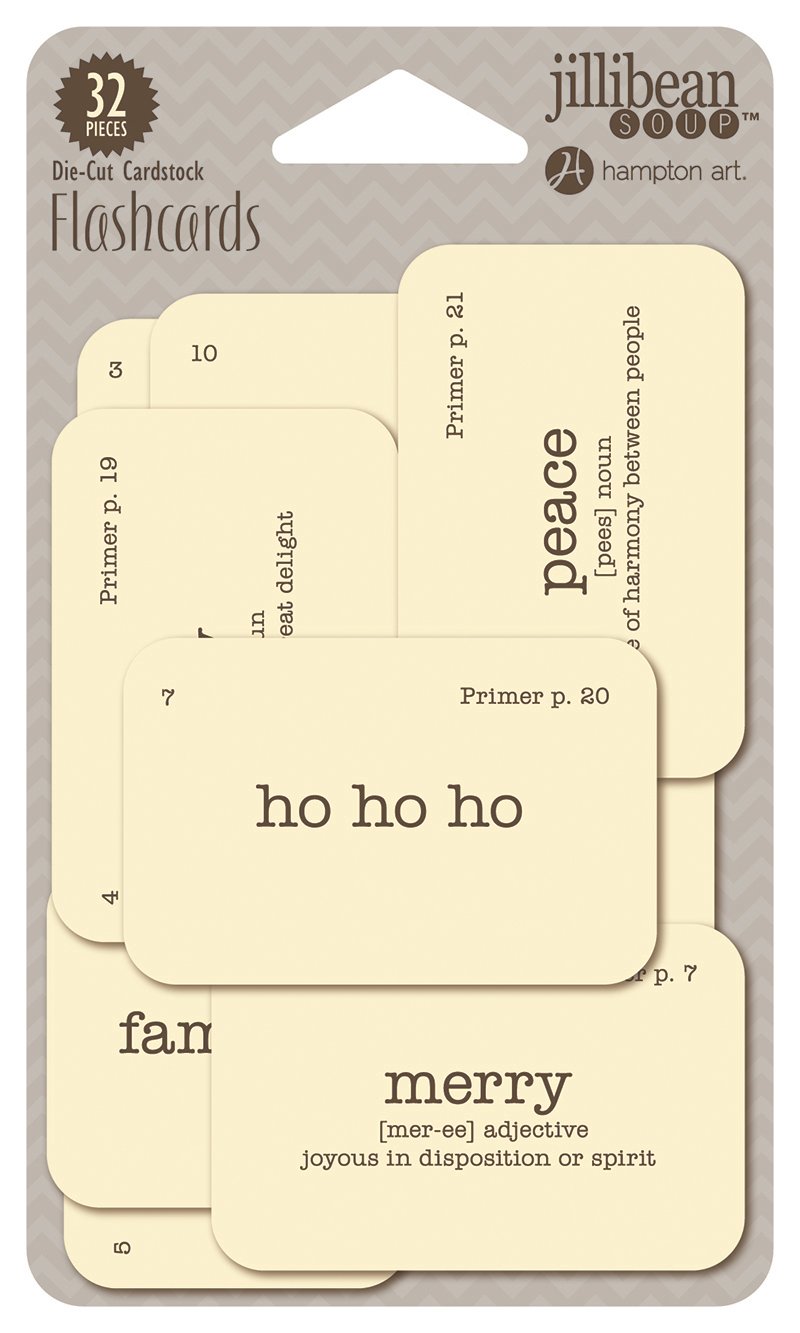 Jillibean Soup Christmas Cheer Chowder Die Cut Flashcard Embellishments