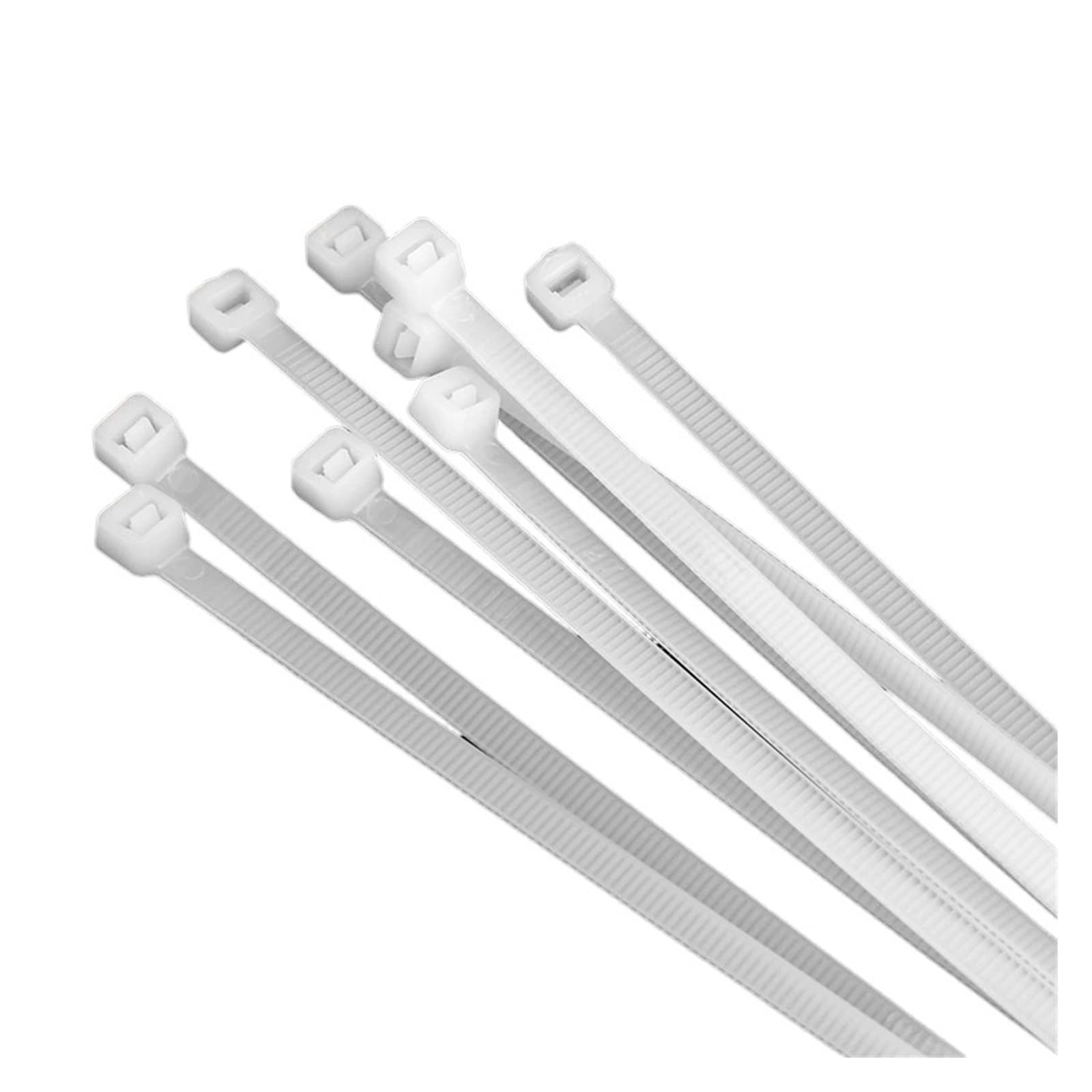 Bridas 100 Bridas de Nailon Blancas de plástico autoblocantes Reutilizables Que se Pueden soltar y Reciclar(5x250mm)