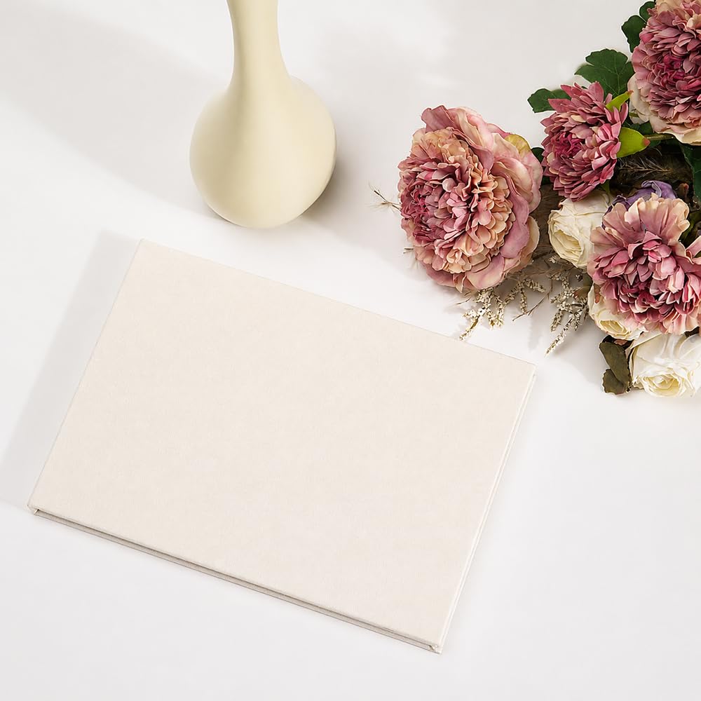 Livre photo et vidéo en lin de luxe, écran IPS de 5", mémoire de 4 Go, batterie rechargeable, jusqu'à 3 heures de stockage vidéo HD, parfait pour les mariages, anniversaires, anniversaires de mariage