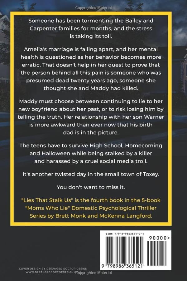 Vista 2 de Lies That Stalk Us "Moms Who Lie" Domestic Psychological Thriller Book 4
