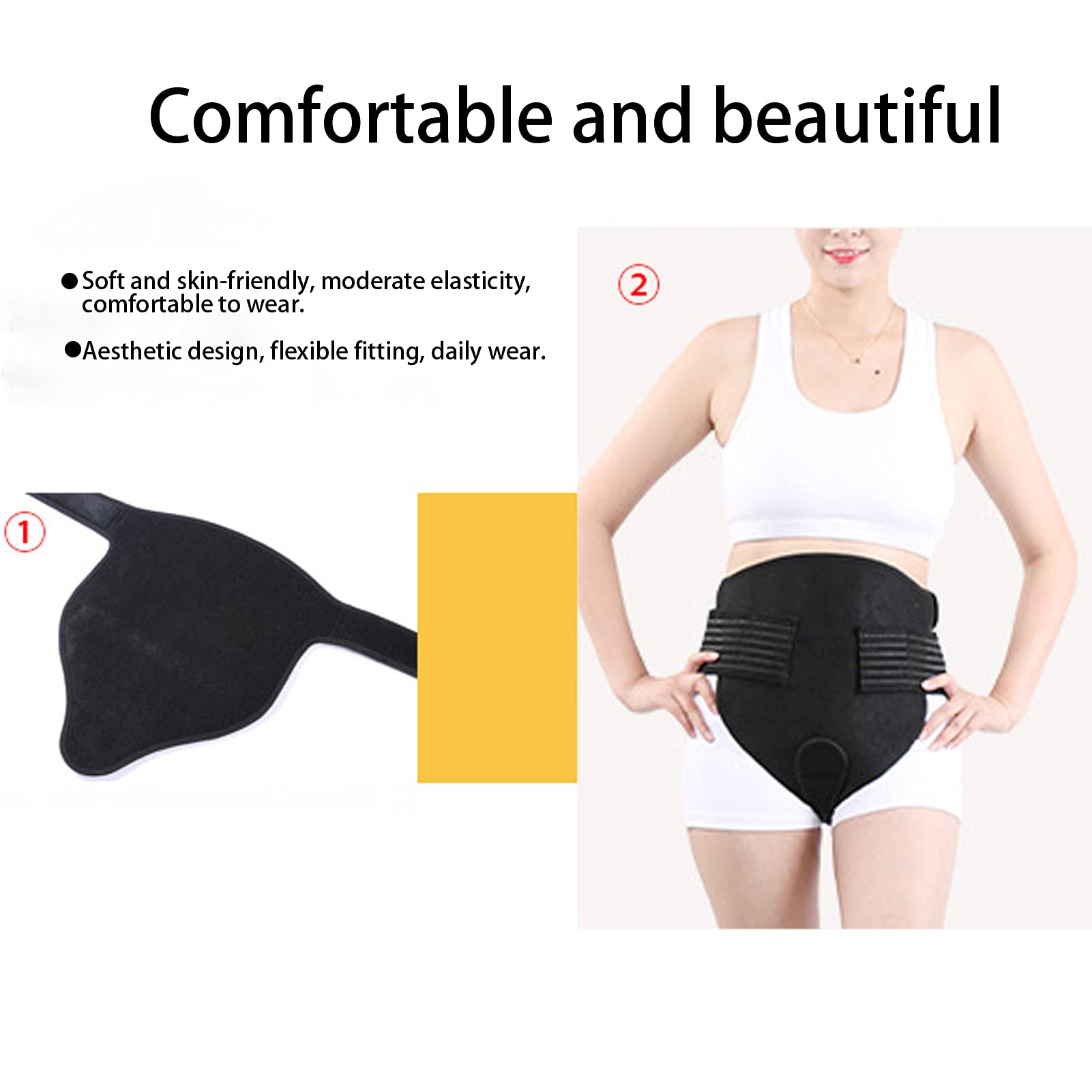 Ceinture de Thérapie Magnétique Auto-chauffante pour Soulager les Douleurs Menstruelles, Ceinture de Soutien Magnétique pour les Maux de Dos, Conception Ergonomique pour le Confort, Taille