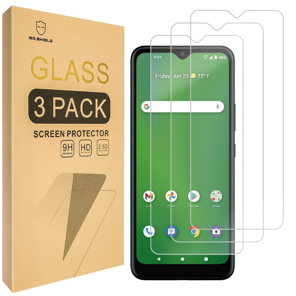 Mr.Shield [3-Pack] Designed For AT&T Maestro Max [Tempered Glass] [Japan Glass with 9H Hardness] Screen Protector with Lifetime Replacement