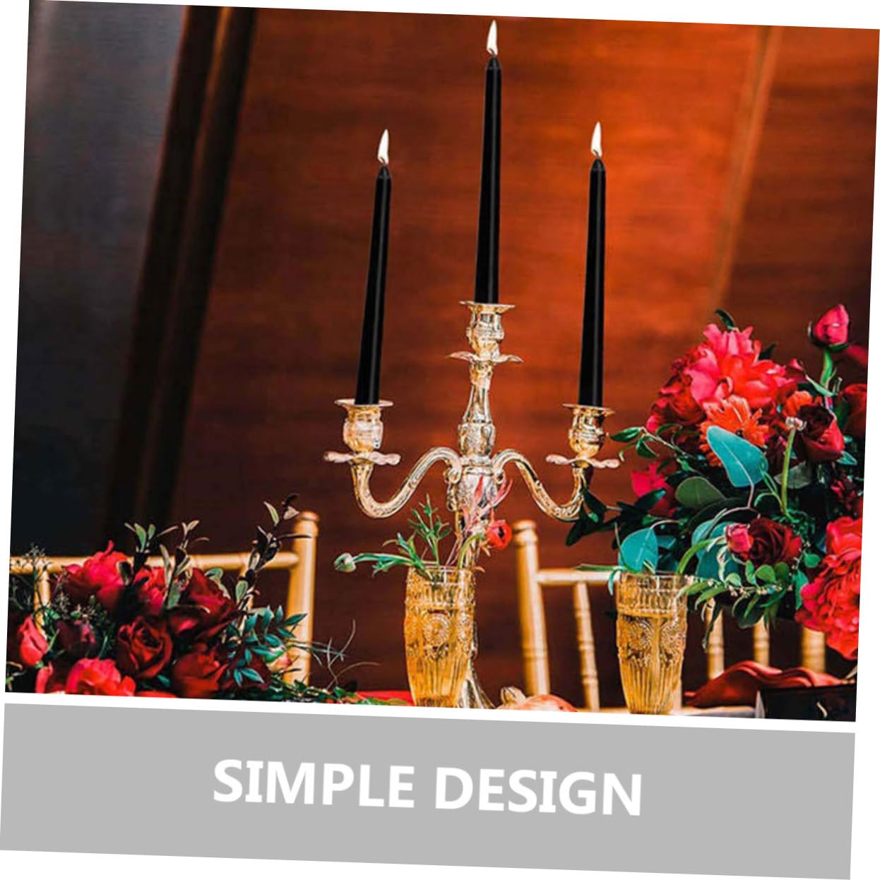 STOBAZA 4pezzi Candele Taper Da Candele Decorative Senza Profumo Cera Di Paraffina Per Matrimoni e Feste Brucia Ore Per Atmosfere Romantiche