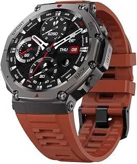 Shyenah DM58 GPS Adventure Sports Military Grade Smartwatch 1.43" AMOLED,5ATM Waterproof, 170+ Sports, Compass, Altimeter, 24H Sleep, Heartrate, Blood