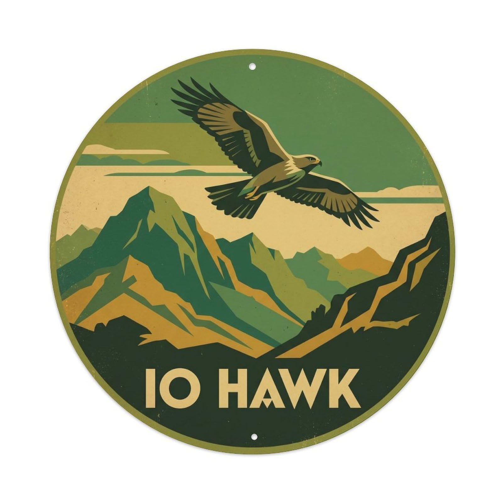 Hawaiian Hawk Hawaii Wildlife Island Marine Metal Tin Sign
