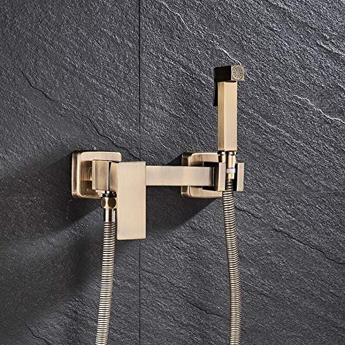Robinets de douche en laiton mitigeur rétro avec douche hygiénique - 5
