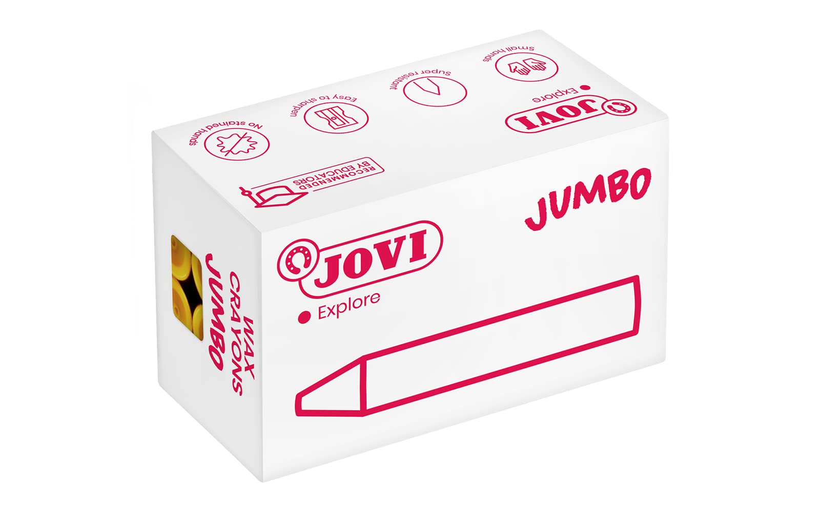 Jovicolor 980 - Ceras, caja de 12 unidades, color naranja