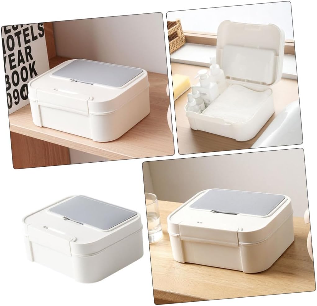 1pc Multi-Grid Medicine Storage Box for Home Use Compact Organizer Container for First Aid Supplies Storage Versatile for Cosmetics Stationery Space-Saving Design