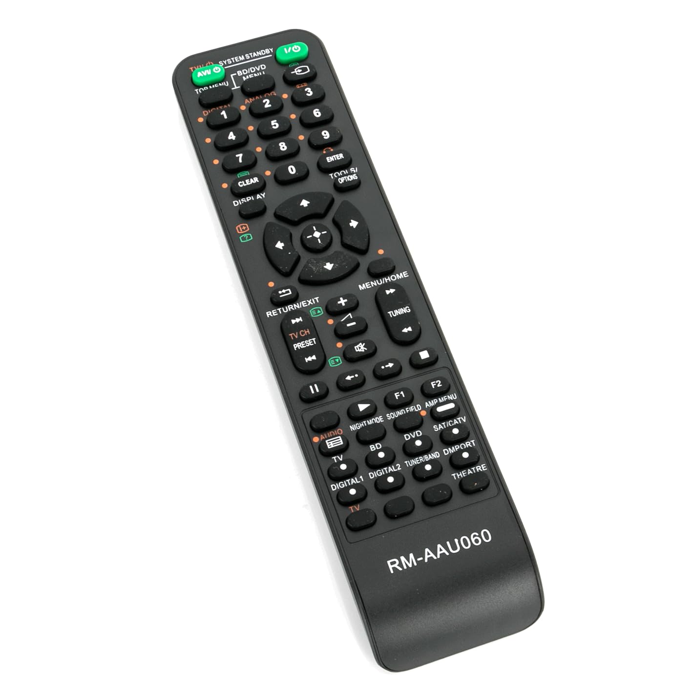 Replaced Remote Control for SONY AV RM-AAU060 CT100 DB790 DE595 DE995 FS360 HT-FS3 HT-SS360 HTFS3 HTSS360 IS100 SA-WFS3 STR-K1600 STR-KS360 STR-DG500 RM-AAU015 STR-KM5000 STR-DE595 STR-DB790 STR-DH100