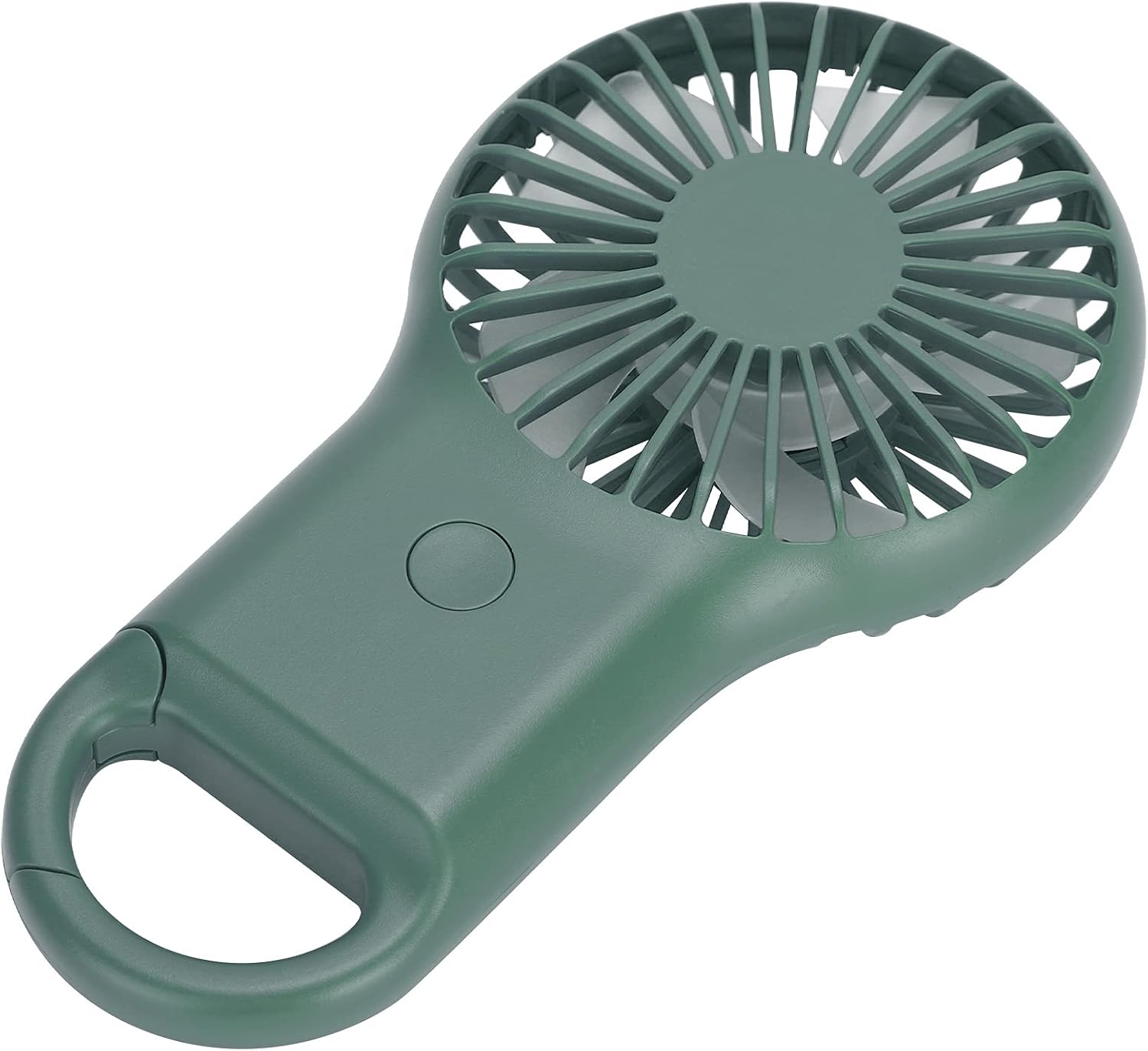 Jiawu USB Handheld Fan Portable 3 Speed Adjustable Mini Fan Rechargeable with Colorful Light, Small Outdoor Personal for Travel Backpack Hiking Camping, Gifts for Women (OD Green) image 5