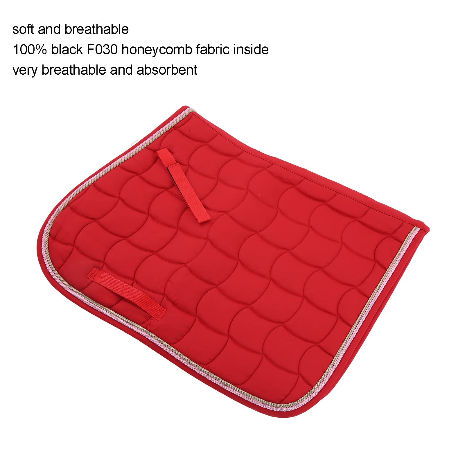 Airshi Mantilla Multiusos, Mantilla de Cuerda Doble para Caballos (Rojo)