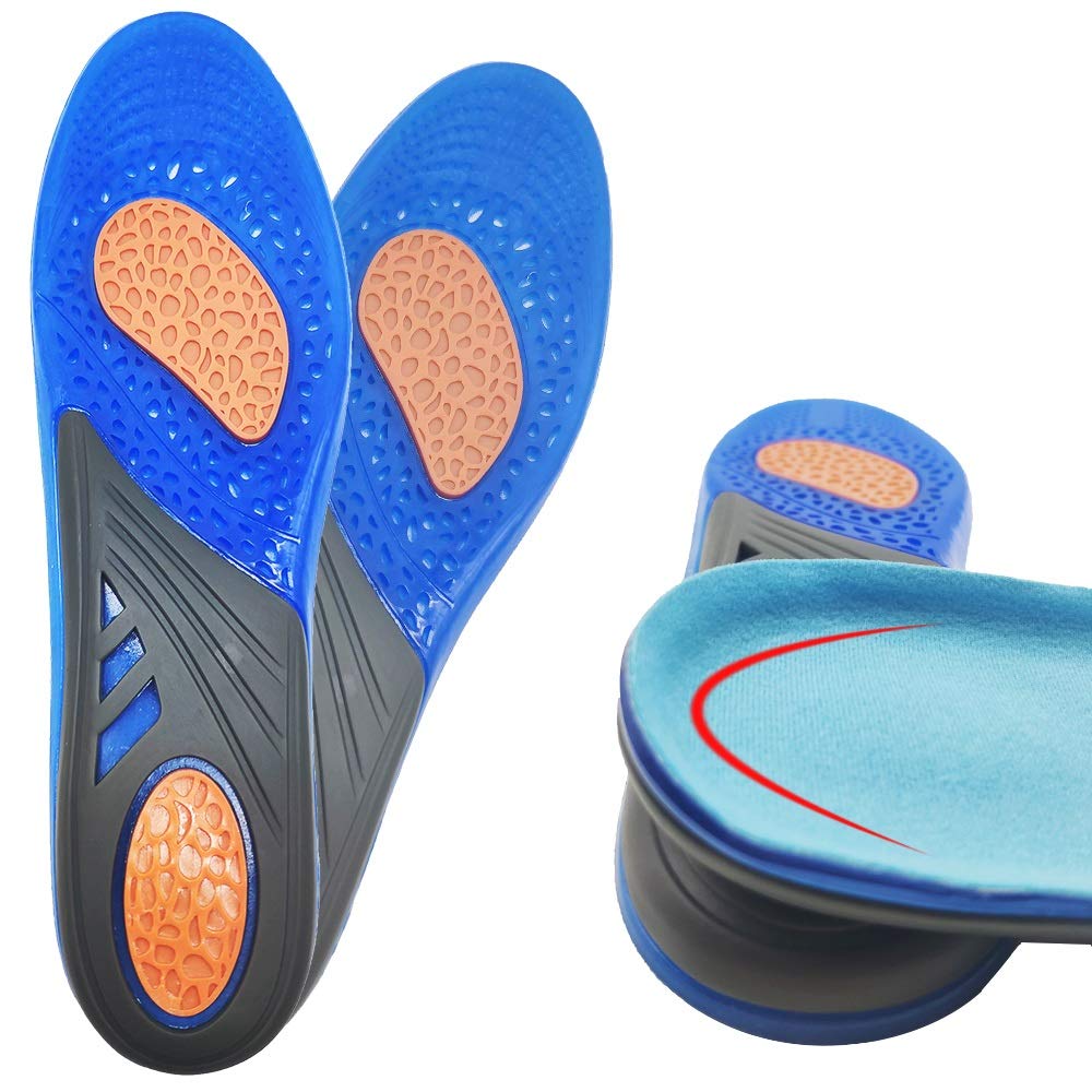 Gel Sottopiede in Silicone in Silicone Ortopedico di Massaggio Scarpe Inserti Sportivi ammortizzatori Scarpe Pad per Gli Uomini Scarpe da Donna Scarpe Sottopiede(S EU 35 to 41)