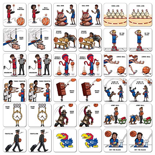 Image of YouTheFan NCAA Officially-Licensed Memory Match Game - Humorous, Team-Specific, Original Hand-Drawn Artwork, Fun for the Whole Family, for Fans Young and Old