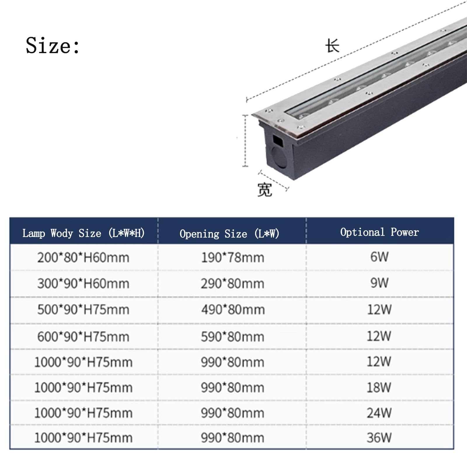 LED-Einbaustrahler For Den Außenbereich - LED-Strahler - LED-Langstreifen-Einbauleuchte, 220V/24V LED-Einbau-Stehlampe, IP67 Wasserdichter Außenstreifen For Den Außenbereich, Gartenbeleuchtung(Red,12W