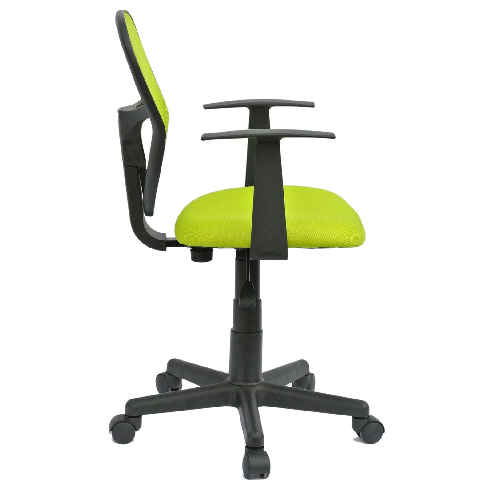 COSTWAY Arbeitsstuhl, Bürostuhl mit hochklappbaren Armlehnen und verstellbarem Fußring, Sitzhöhe