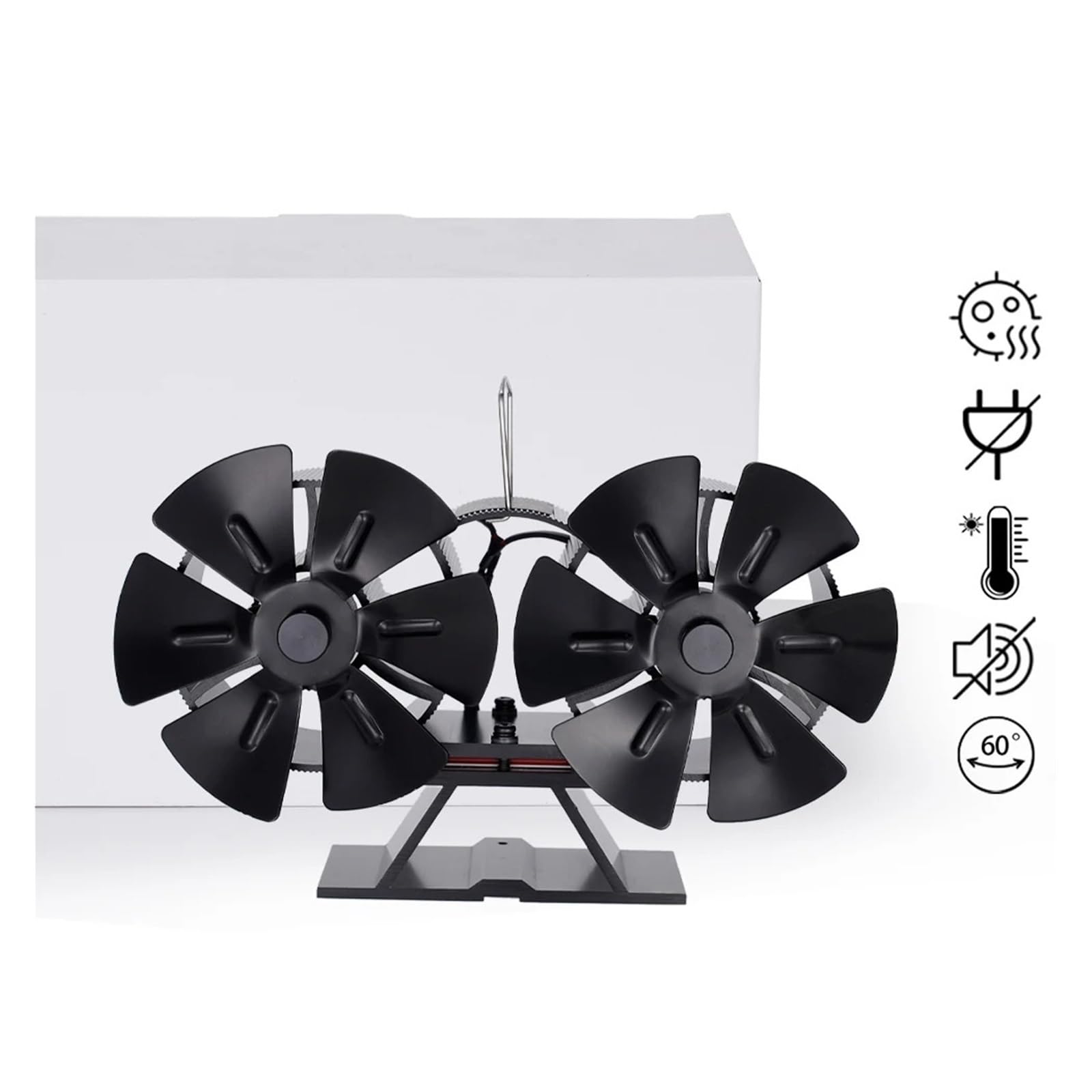 Ventilador Para Chimenea - 12 Aspas Ventilador De Chimenea Con