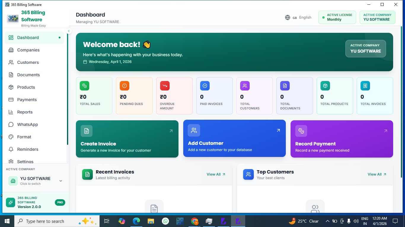 365 Whatsapp Billing Automation Software www.365.ind.in SMART EASY billing software for IT service provider, Retail stores, kirana stores, restaurant,ice parlor, and more info call / whatsapp 91 75056 41414 lifetime-image-25