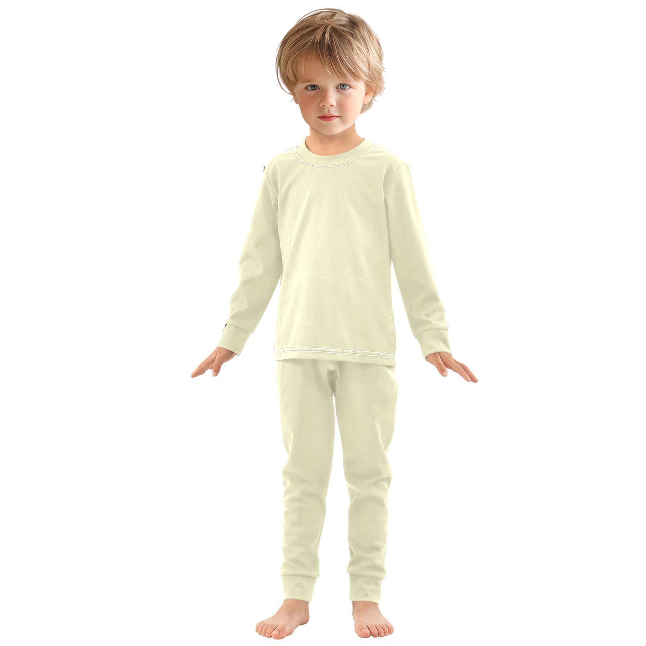 Lemon Chiffon Long Sleeve Pajamas Set Sleepwear Jammies 2pcs Set Pjs Lemon Chiffon