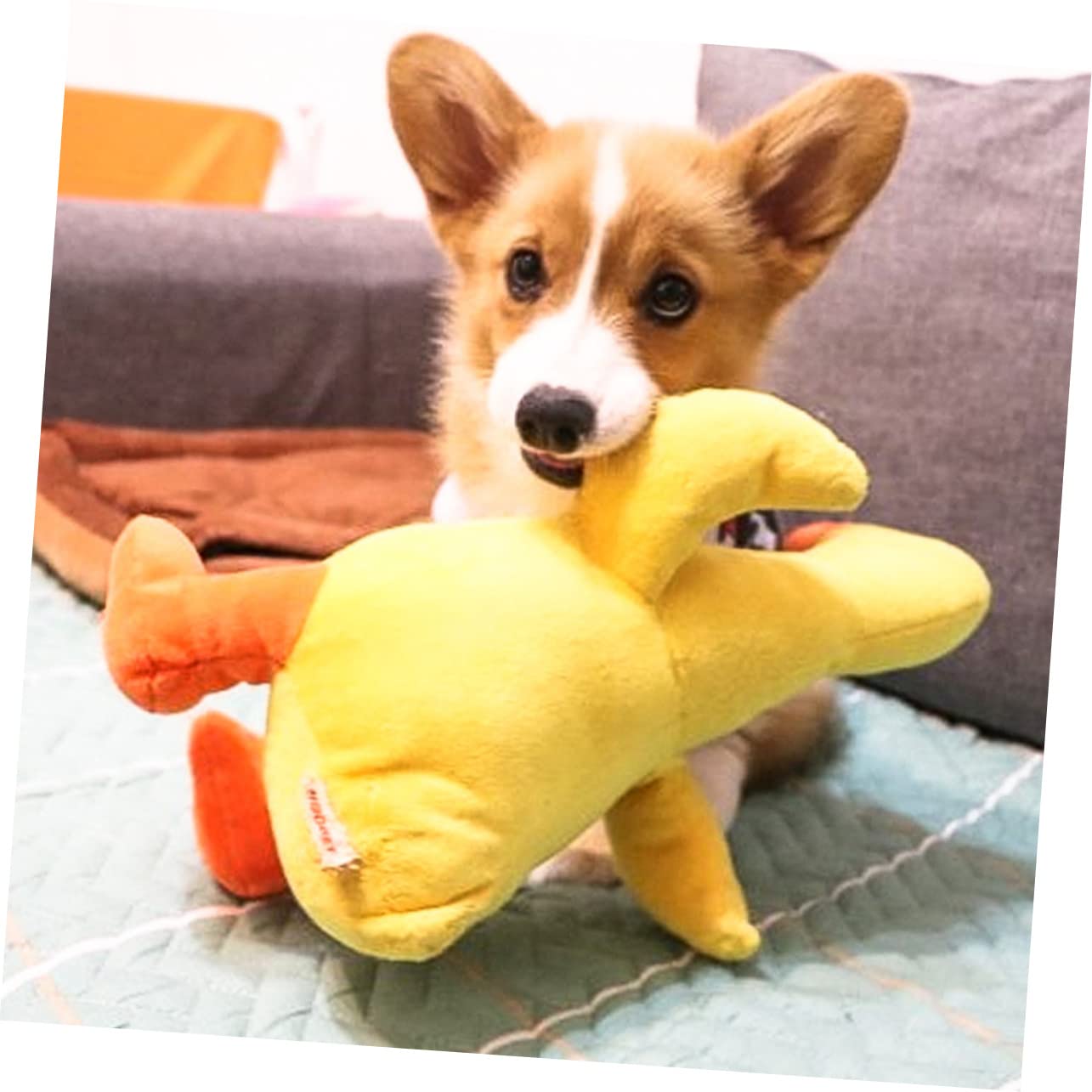 Toddmomy 2 Piezas Juguetes para Cachorros Animales de Peluche esponjosos Juguetes de Animales Juguetes de Peluche Almohadas Juguetes para Perros Juguetes para Mascotas Osito de Peluche stas