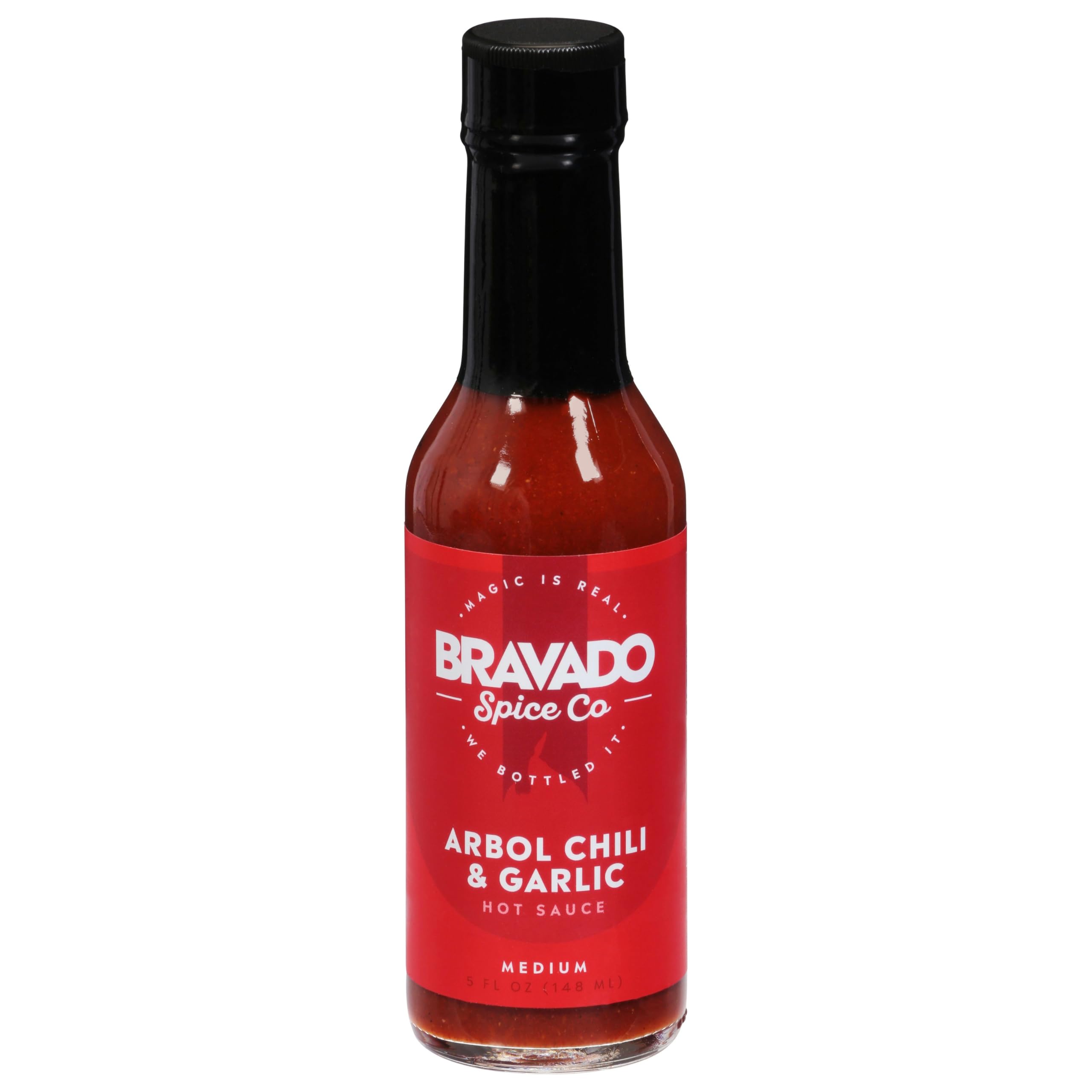 B.ravado Spice Hot Arbol & Garlic Sauce 5 fl oz (Pack of 6)