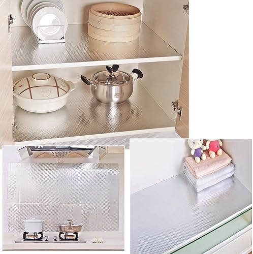 Miniatura 6 de Calcomanías autoadhesivas para cocina papel tapiz para cocina calcomanías de aluminio de cocina resistentes al aceite y al agua para encimeras de