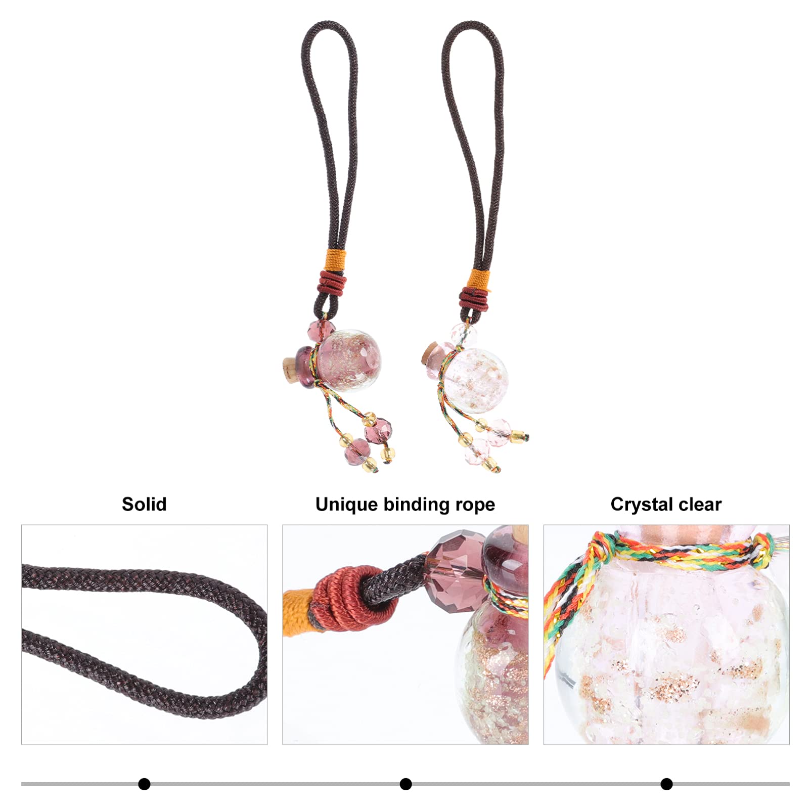 Alipis 5 Sätze Parfümflasche Mit Ätherischen Ölen Bastelzeug Unikal Parfümfläschchen Wischtelgeschenk Jewelry Duales Ladegerät Halskette Glasanhänger Aromatherapie-anhänger 2 Stück * 5