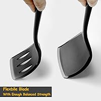 Vista 5 de Silicone Spatula Set, 600°F Heat Resistant Silicone Spatula Turner Flipper for Cooking, Non Stick and Non Scratch Kitchen Utensils for Eggs &