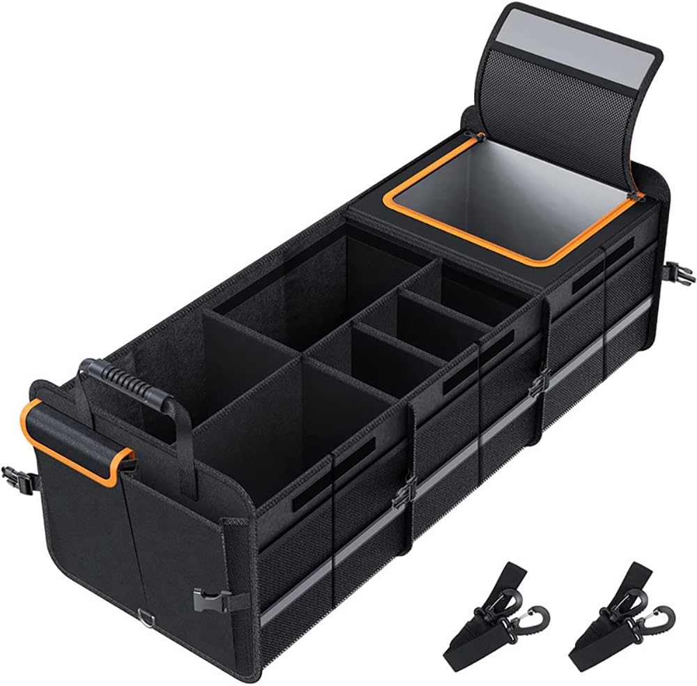 axGear Car Trunk Storage Box Cargo Organizer Collapsible Adjustable Lid for Car SUV