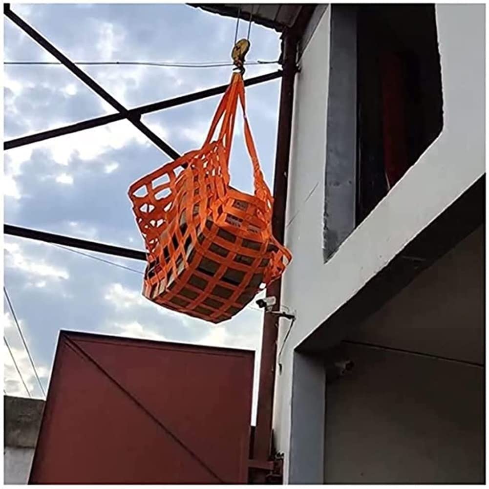 Reti Di Sollevamento Del Carico - Rete Di Sollevamento Con Imbracatura Piatta In Poliestere, Rete Da Carico Quadrata Antistrappo, Sacco A Rete Per Sollevamento In Mattoni/cemento ( Size : 1.5 X 1.5m/M