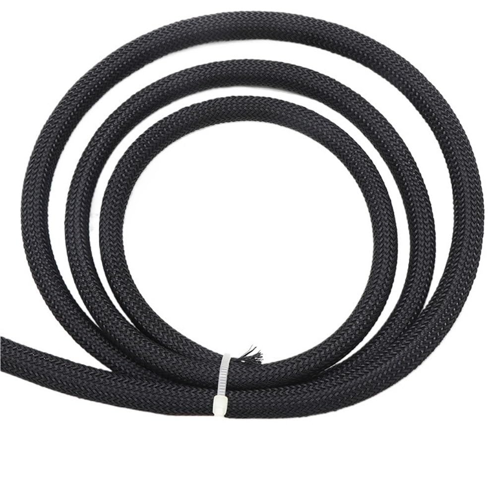 Manguitos de Manguera de Cable Trenzado, Revestimiento de Cable de Alta Densidad de 2/4/6/60/70/80 mm, Funda Flexible de Pet for protección de línea, Longitud de 5 m.(50mm)