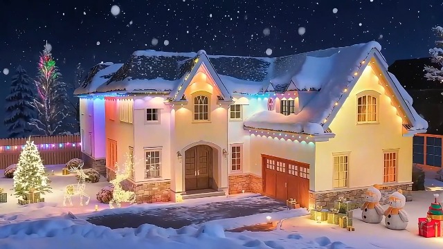 Tropwellhouse Permanent Outdoor Light Pro, 200ft with 144 RGB+IC