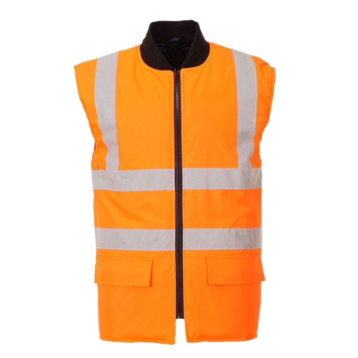 Portwest S471 4-in-1 Arbeitsjacke 8 Taschen Verstaubare Kapuze Druckknopf | Gelb/Marine, 2XL, EN ISO 20471 Klasse 3, UPF 40+, 300D Oxford, 100% Polyester, Elastische Bündchen, Langarm