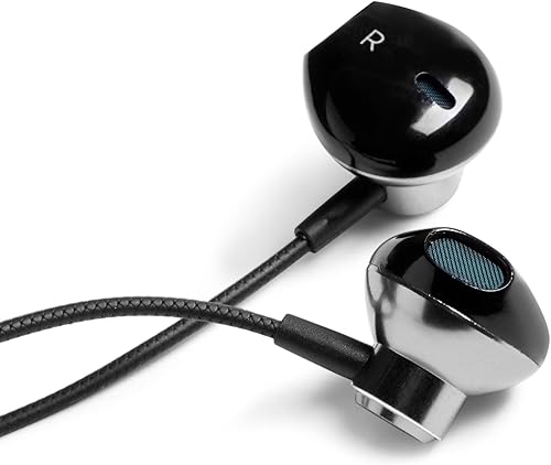 Miniatura 6 de Auriculares con cable con micrófono, medio intrauditivo de 0.138 in con cable con controlador multifunción en línea, negro