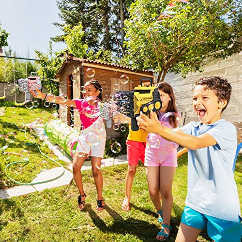 Bubble Guns Bubbles Maker Blower Machine Blaster,80 Holes Automatic Engineer Toys For Kids Toddlers,Wedding Party Favors,Birthday Gifts For 3 4 5 6 7 8 9 10 11 12 Years Old Boys Girls #TOP4