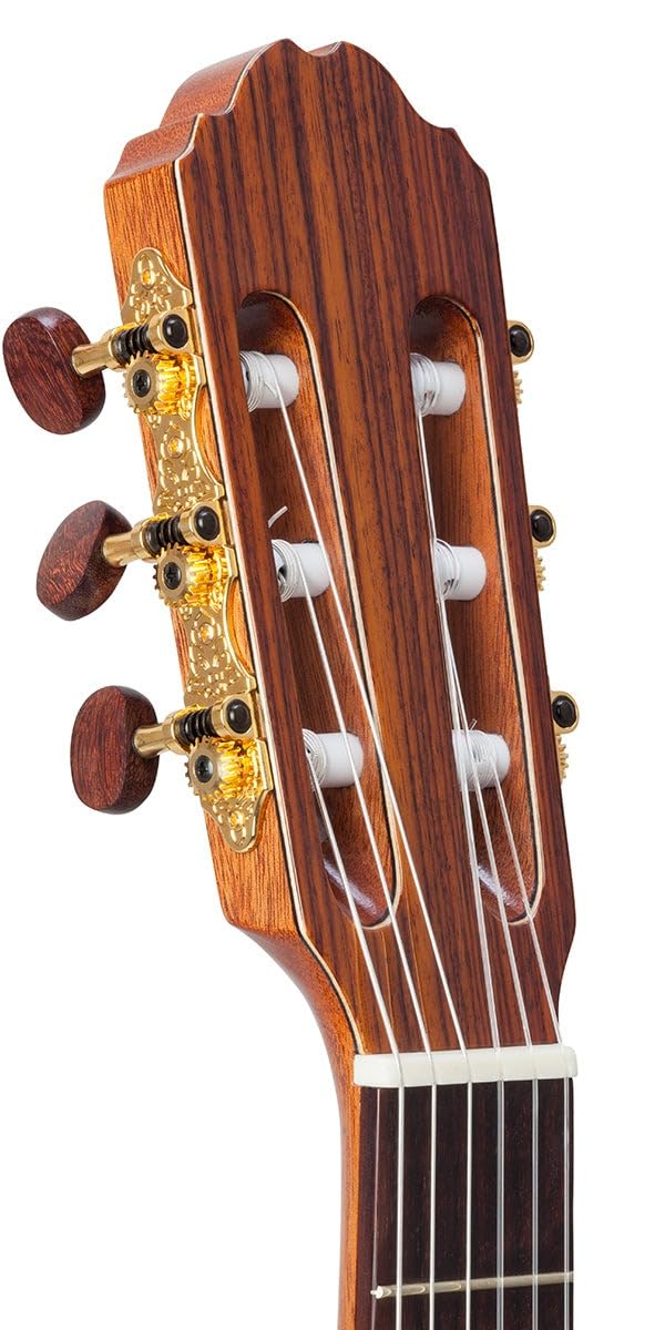 Kremona Verea Klassische Konzertgitarre mit Nylonsaiten Akustik-Elektro – 48 mm Halsbreite - Handgefertigt in Europa, ideal für Studioaufnahmen, Live Musik, Band, Solo - Inklusive gepolstertem Gigbag